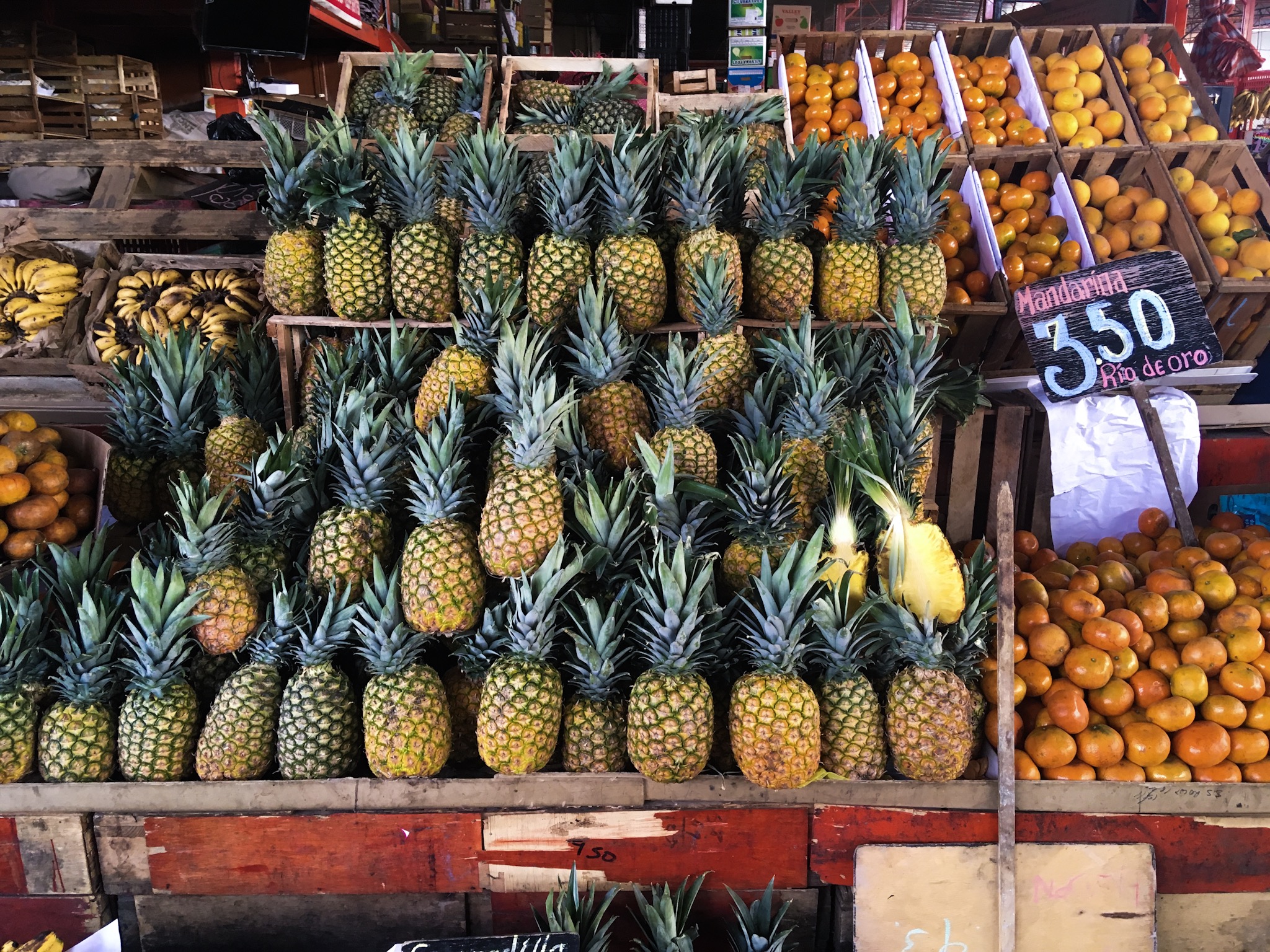 Mercato di frutta in Peru